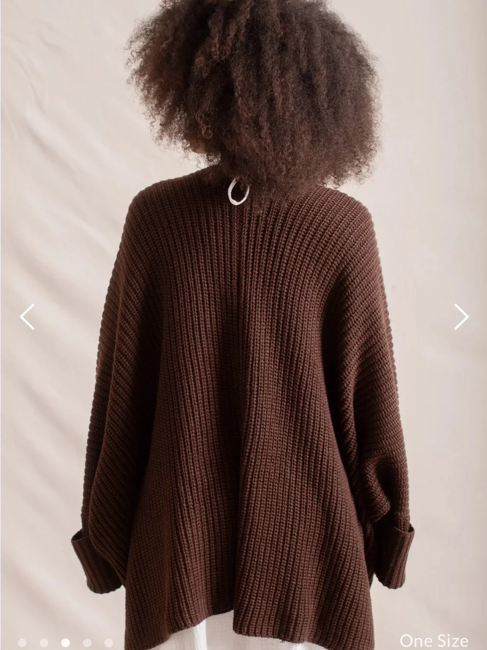 Indigo Luna Tuula Poncho in Cacao - Picture 4 of 8